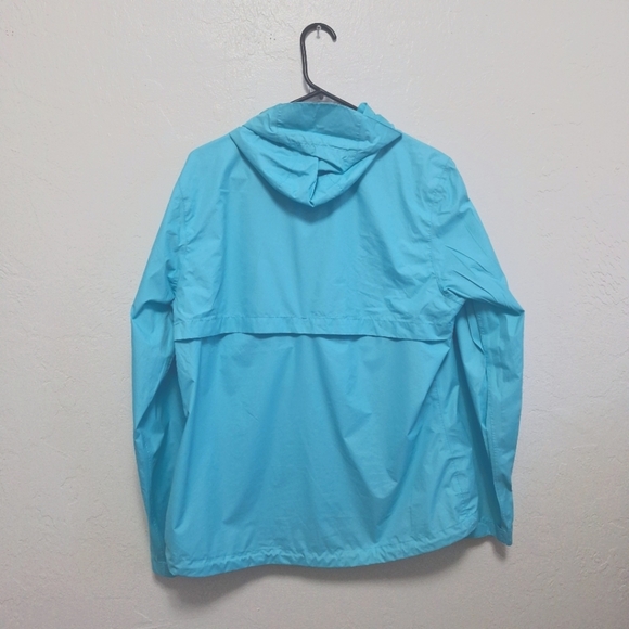 White Sierra Aqua Women's Packable Hodded Rain Lighweight Jacket Size L - Picture 2 of 5